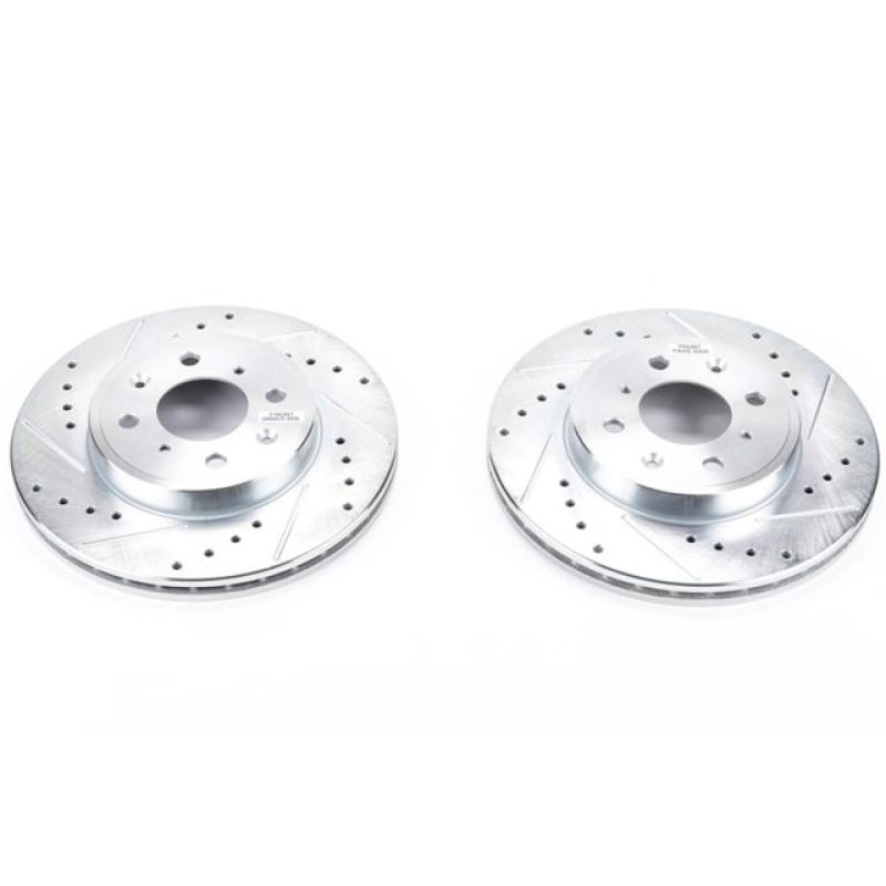 Power Stop Front Evolution Drilled & Slotted Rotors Pair Honda Fit 15 - 2019 | JBR1714XPR - JDMuscleBrake RotorspsbJBR1714XPR