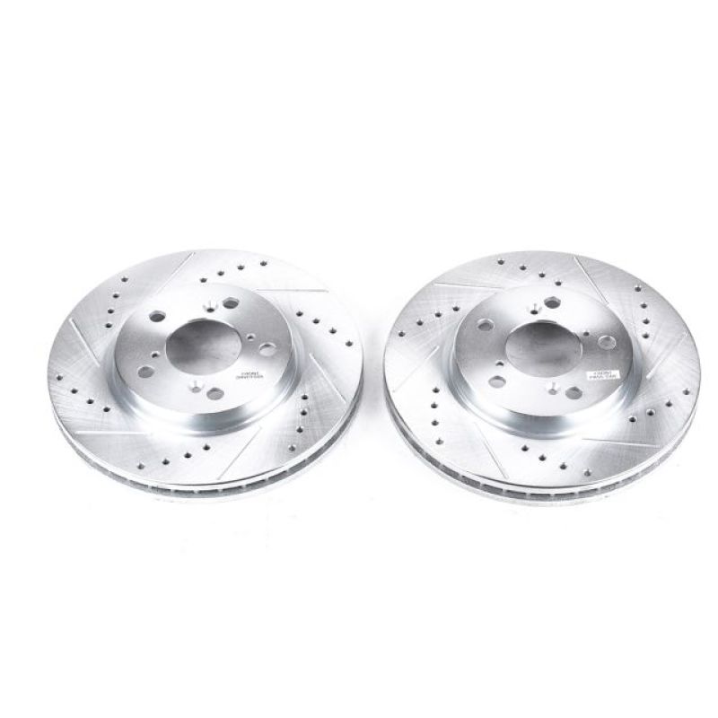 Power Stop Front Evolution Drilled & Slotted Rotors Pair Honda Odyssey 2005 - 2010 | JBR989XPR - JDMuscleBrake RotorspsbJBR989XPR