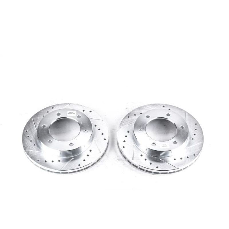 Power Stop Front Evolution Drilled & Slotted Rotors Pair Honda Passport 2002 | JBR965XPR - JDMuscleBrake RotorspsbJBR965XPR