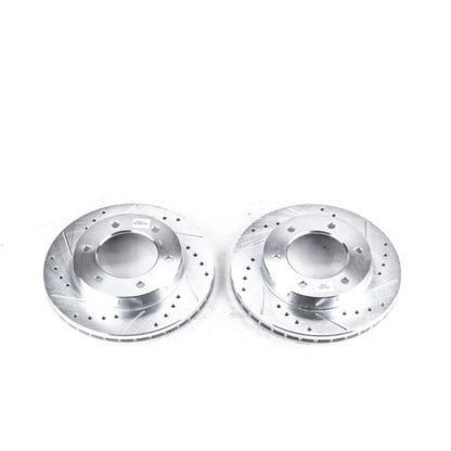 Power Stop Front Evolution Drilled & Slotted Rotors Pair Honda Passport 2002 | JBR965XPR - JDMuscleBrake RotorspsbJBR965XPR
