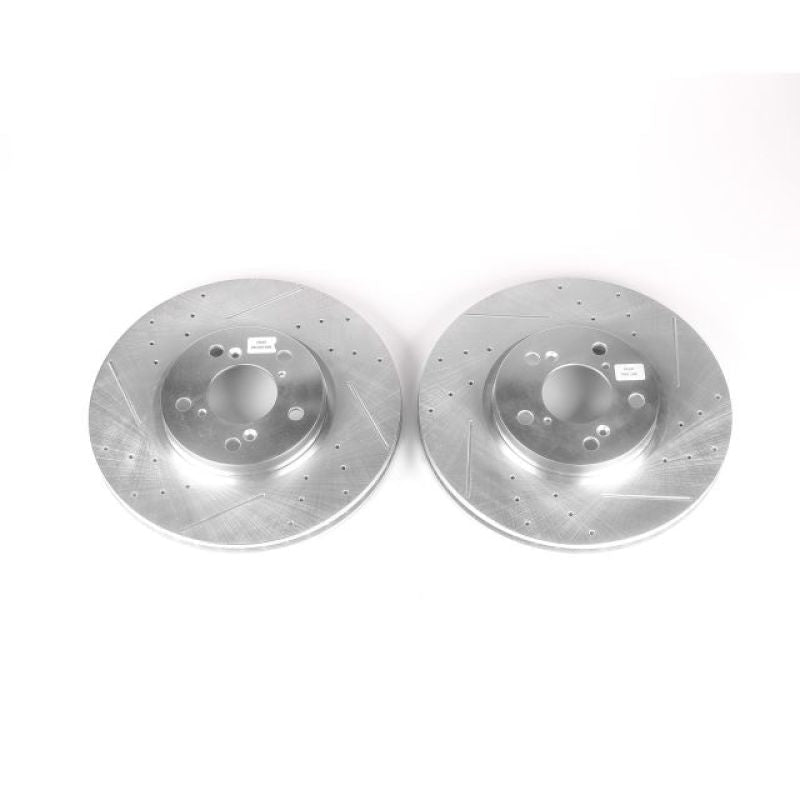 Power Stop Front Evolution Drilled & Slotted Rotors Pair Honda Ridgeline 2006 - 2014 | JBR984XPR - JDMuscleBrake RotorspsbJBR984XPR