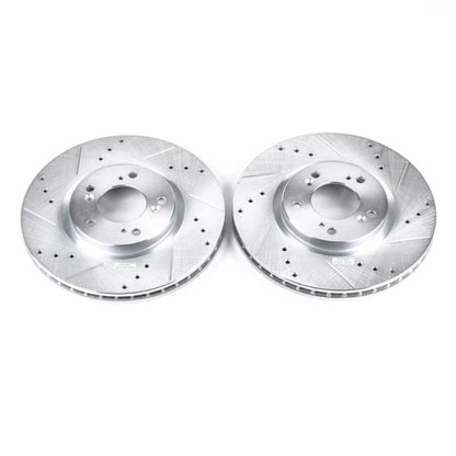 Power Stop Front Evolution Drilled & Slotted Rotors Pair Honda S2000 2000 - 2009 | JBR914XPR - JDMuscleBrake RotorspsbJBR914XPR