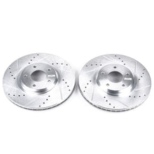 Power Stop Front Evolution Drilled & Slotted Rotors Pair Infiniti FX35 2003 - 2005 / FX45 2003 - 2005 / Nissan Maxima 2004 - 2006 / Murano 2003 - 2011 | JBR1100XPR - JDMuscleBrake RotorspsbJBR1100XPR