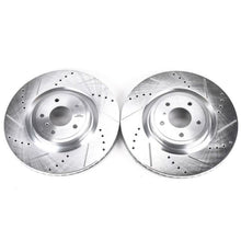Power Stop Front Evolution Drilled & Slotted Rotors Pair Infiniti FX50 2009 - 2013 / G37 2008 - 2013 / M35h 2013 / M37 2011 - 2013 / Q50 2014 - 21 / Q60 2014 - 21 / Q70 2014 - 2019 / Q70L 15 - 2019 / QX70 2014 / Nissan 350Z 2009 / 370Z 2009 - 2019 | JBR1300XPR - JDMuscleBrake RotorspsbJBR1300XPR