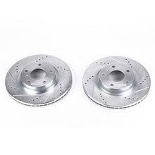 Power Stop Front Evolution Drilled & Slotted Rotors Pair Infiniti G35 2003 - 2005 / Nissan 350Z 2003 - 2007 | JBR1105XPR - JDMuscleBrake RotorspsbJBR1105XPR
