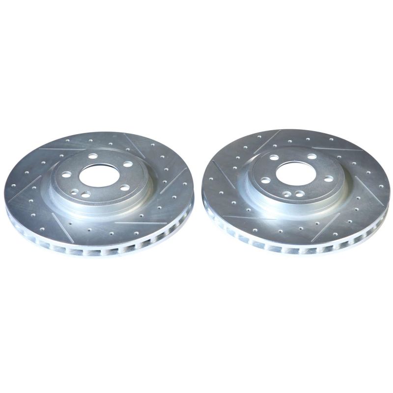 Power Stop Front Evolution Drilled & Slotted Rotors Pair Infiniti QX30 2017 - 2019 | EBR1821XPR - JDMuscleBrake RotorspsbEBR1821XPR