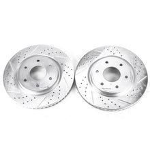 Power Stop Front Evolution Drilled & Slotted Rotors Pair Infiniti QX56 2006 - 2007 / Nissan Armada 2006 - 2007 | JBR1194XPR - JDMuscleBrake RotorspsbJBR1194XPR