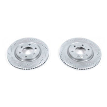 Power Stop Front Evolution Drilled & Slotted Rotors Pair Infiniti QX56 2011 - 2013 / QX80 2014 - 21 / Nissan Armada 2017 - 21 | JBR1552XPR - JDMuscleBrake RotorspsbJBR1552XPR