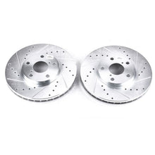 Power Stop Front Evolution Drilled & Slotted Rotors Pair Lexus GS300 1993 - 2005 / SC400 1992 - 2000 / SC300 1999 - 2000 / LS400 1993 - 1994 / GS400 1998 - 2000 / GS430 2001 - 2005 / IS300 2001 - 2005 / SC430 2002 - 2010 | JBR716XPR - JDMuscleBrake RotorspsbJBR716XPR