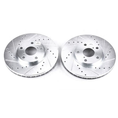 Power Stop Front Evolution Drilled & Slotted Rotors Pair Lexus GS300 1993 - 2005 / SC400 1992 - 2000 / SC300 1999 - 2000 / LS400 1993 - 1994 / GS400 1998 - 2000 / GS430 2001 - 2005 / IS300 2001 - 2005 / SC430 2002 - 2010 | JBR716XPR - JDMuscleBrake RotorspsbJBR716XPR