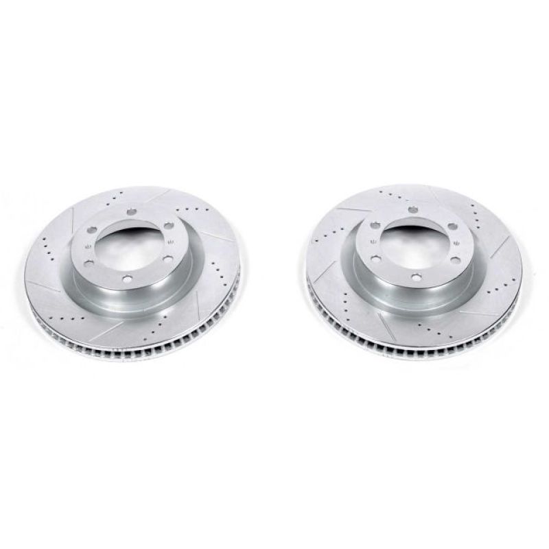 Power Stop Front Evolution Drilled & Slotted Rotors Pair Lexus GX460 2010 - 21 / Toyota 4Runner 2010 - 21 | JBR1395XPR - JDMuscleBrake RotorspsbJBR1395XPR