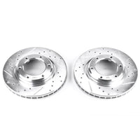 Power Stop Front Evolution Drilled & Slotted Rotors Pair Lexus LX450 1996 - 1997 / Toyota Land Cruiser 1993 - 1997 | JBR742XPR - JDMuscleBrake RotorspsbJBR742XPR