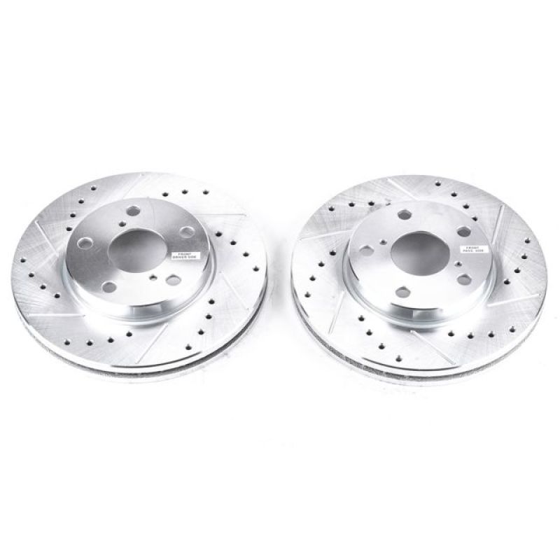 Power Stop Front Evolution Drilled & Slotted Rotors Pair Lexus SC300 1992 - 1998 | JBR714XPR - JDMuscleBrake RotorspsbJBR714XPR