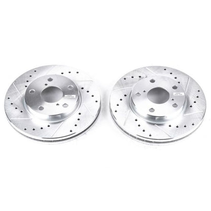 Power Stop Front Evolution Drilled & Slotted Rotors Pair Lexus SC300 1992 - 1998 | JBR714XPR - JDMuscleBrake RotorspsbJBR714XPR