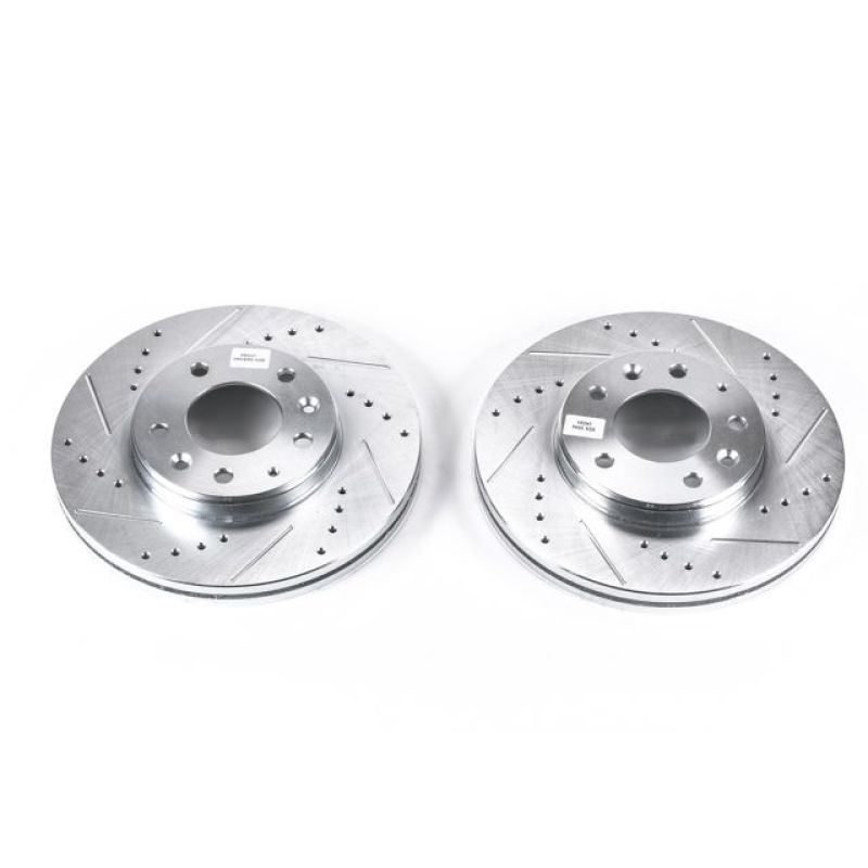 Power Stop Front Evolution Drilled & Slotted Rotors Pair Mazda 6 2003 - 2005 | JBR998XPR - JDMuscleBrake RotorspsbJBR998XPR