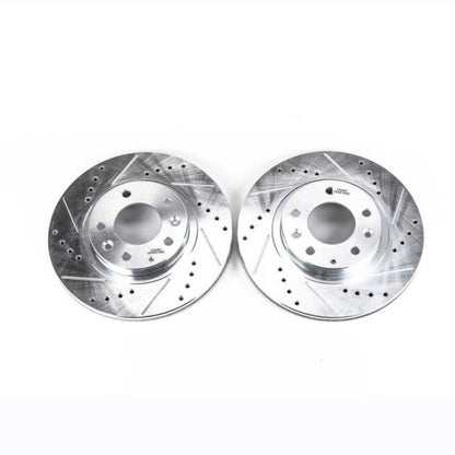 Power Stop Front Evolution Drilled & Slotted Rotors Pair Mazda MX - 5 Miata 2006 - 2015 | JBR1157XPR - JDMuscleBrake RotorspsbJBR1157XPR