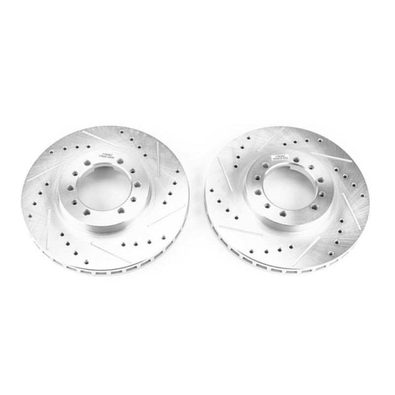 Power Stop Front Evolution Drilled & Slotted Rotors Pair Mitsubishi Montero 1991 - 2004 | JBR723XPR - JDMuscleBrake RotorspsbJBR723XPR