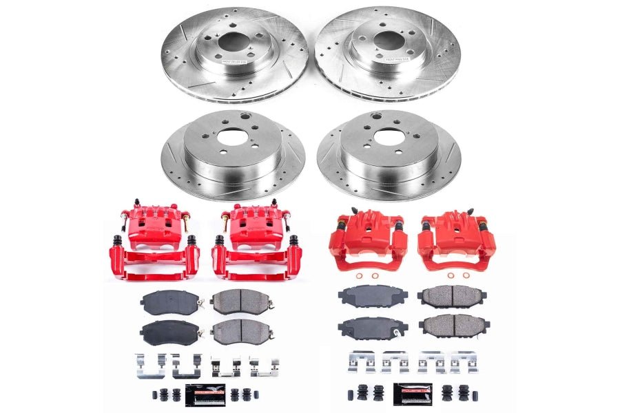 Power Stop Front & Rear Autospecialty Brake Kit w/ Calipers Subaru Impreza 2012-2016 | KCOE6113 - JDMuscleBrake KitspsbKCOE6113