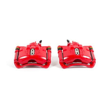 Power Stop Front Red Calipers w/ Brackets Pair Honda Accord 1990 - 1993 | S1381 - JDMuscleBrake Caliper Adapter BracketspsbS1381