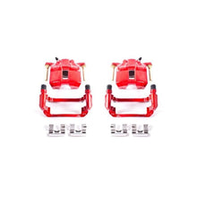 Power Stop Front Red Calipers w/ Brackets Pair Honda Accord 2003 - 2007 | S2668 - JDMuscleBrake Caliper Adapter BracketspsbS2668