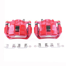 Power Stop Front Red Calipers w/ Brackets Pair Honda Accord 2013 - 2020 / HR - V 2016 - 2019 | S7106 - JDMuscleBrake Caliper Adapter BracketspsbS7106