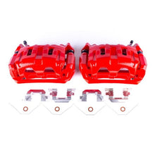 Power Stop Front Red Calipers w/ Brackets Pair Honda Odyssey 2011 - 2017 | S6448 - JDMuscleBrake Caliper Adapter BracketspsbS6448