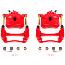 Power Stop Front Red Calipers w/ Brackets Pair Honda Prelude 1992 - 1996 | S1598 - JDMuscleBrake Caliper Adapter BracketspsbS1598
