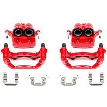 Power Stop Front Red Calipers w/ Brackets Pair Infiniti G35 2005 - 2007 / Nissan 350Z 2006 - 2008 | S2870A - JDMuscleBrake Caliper Adapter BracketspsbS2870A