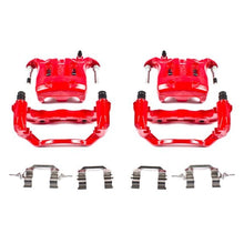 Power Stop Front Red Calipers w/ Brackets Pair Infiniti Q45 2002 - 2006 / M45 2003 - 2004 | S2870 - JDMuscleBrake Caliper Adapter BracketspsbS2870