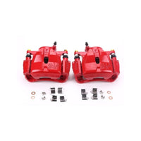 Power Stop Front Red Calipers w/ Brackets Pair Lexus HS250h 2010 - 2012 / Scion xB 2008 - 2015 / Toyota Prius 2012 - 2017 / RAV4 2011 - 2016 | S3196A - JDMuscleBrake Caliper Adapter BracketspsbS3196A