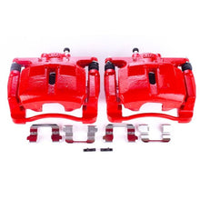 Power Stop Front Red Calipers w/ Brackets Pair Mazda CX - 5 2013 - 21 | S7120 - JDMuscleBrake Caliper Adapter BracketspsbS7120