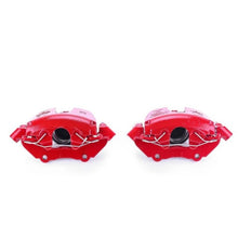 Power Stop Front Red Calipers w/ Brackets Pair Mazda Mazdaspeed 3 2004 - JDMuscleBrake Caliper Adapter BracketspsbS2942A