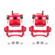 Power Stop Front Red Calipers w/ Brackets Pair Mazda Protege 1999 - 2001 | S2602 - JDMuscleBrake Caliper Adapter BracketspsbS2602