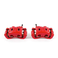 Power Stop Front Red Calipers w/ Brackets Pair Mitsubishi Diamante 1997 - 2004 / Eclipse 2000 / Galant 1999 - 2000 | S4670A - JDMuscleBrake Caliper Adapter BracketspsbS4670A