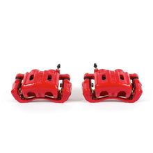 Power Stop Front Red Calipers w/ Brackets Pair Mitsubishi Diamante 1997 - 2004 / Eclipse 2000 / Galant 1999 - 2000 | S4670A - JDMuscleBrake Caliper Adapter BracketspsbS4670A