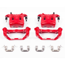 Power Stop Front Red Calipers w/Brackets Pair Infiniti M35 2006 - 2012 / M45 2006 - 2010 / G35 2007 - 2008 / EX35 2008 - 2012 / G25 2011 - 2012 / G37 2011 - 2013 / Nissan 350Z 2009+ / 370Z 2009 - 2019 / Murano 2011 - 2014 | S2870B - JDMuscleBrake Caliper Adapter BracketspsbS2870B