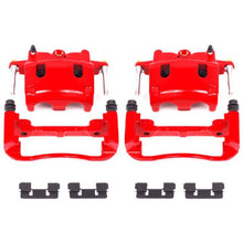 Power Stop Front Red Calipers w/Brackets Pair Infiniti QX56 2004 - 2006 / Armada 2005 - 2006 / Pathfinder Armada 2004 / Titan 2004 - 2007 | S2982 - JDMuscleBrake Caliper Adapter BracketspsbS2982