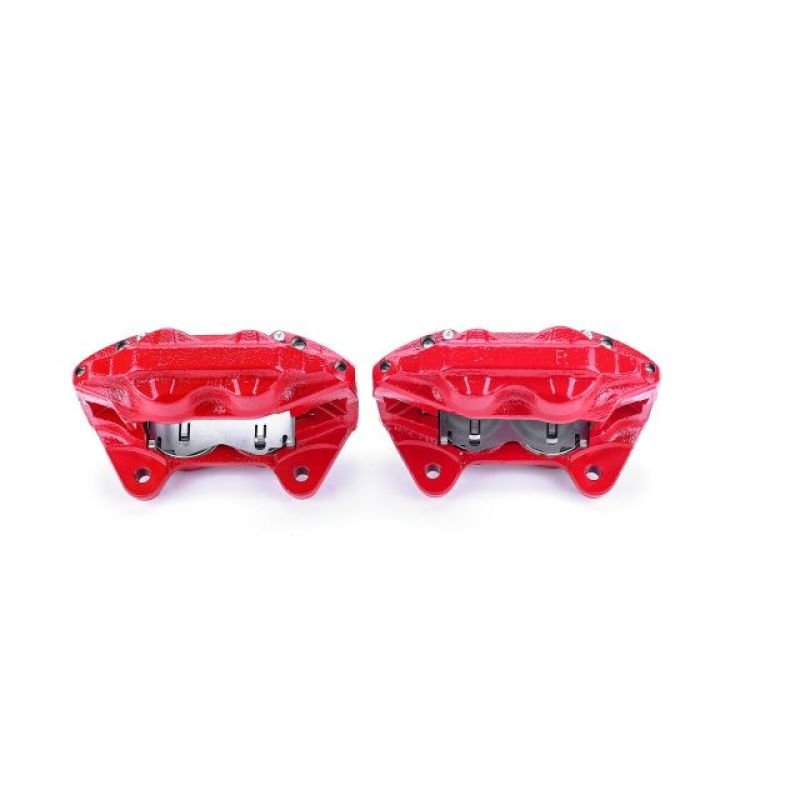Power Stop Front Red Calipers w/o Brackets Pair Lexus LX470 2003 - 2007 / Toyota Land Cruiser 2003 - 2007 | S2768 - JDMuscleBrake Caliper Adapter BracketspsbS2768