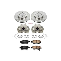 Power Stop Front Z17 Autospecialty Brake Kit w/ Calipers Honda Civic 2003 - 2005 | KCOE696 - JDMuscleBrake KitspsbKCOE696