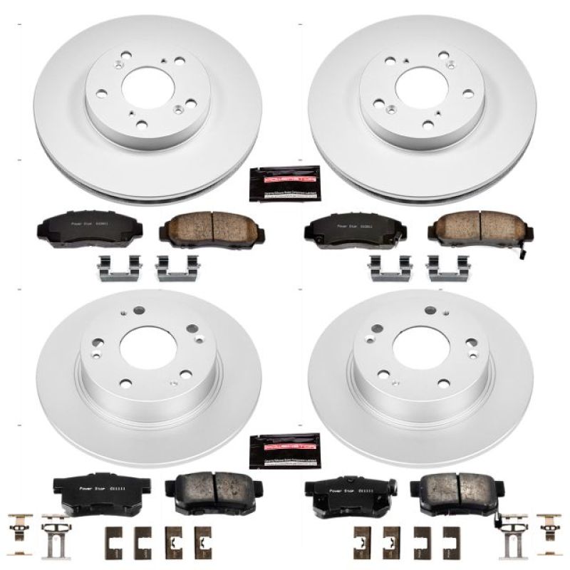 Power Stop Front Z17 Evolution Geomet Coated Brake Kit Honda Accord 2003 - 2007 / Civic 2007 - 2011 | CRK2558 - JDMuscleBrake KitspsbCRK2558