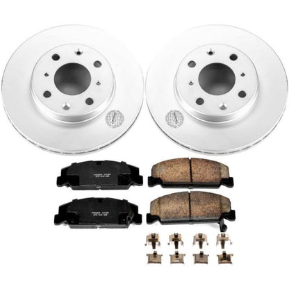 Power Stop Front Z17 Evolution Geomet Coated Brake Kit Honda Civic 1990 - 2000 / CRX 1990 - 1991 | CRK699 - JDMuscleBrake KitspsbCRK699