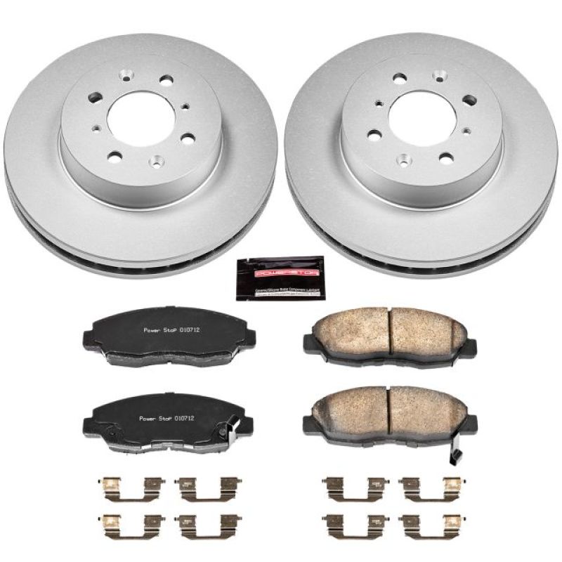 Power Stop Front Z17 Evolution Geomet Coated Brake Kit Honda Civic 1996 - 2005 / Insight 2010 - 2014 | CRK690 - JDMuscleBrake KitspsbCRK690