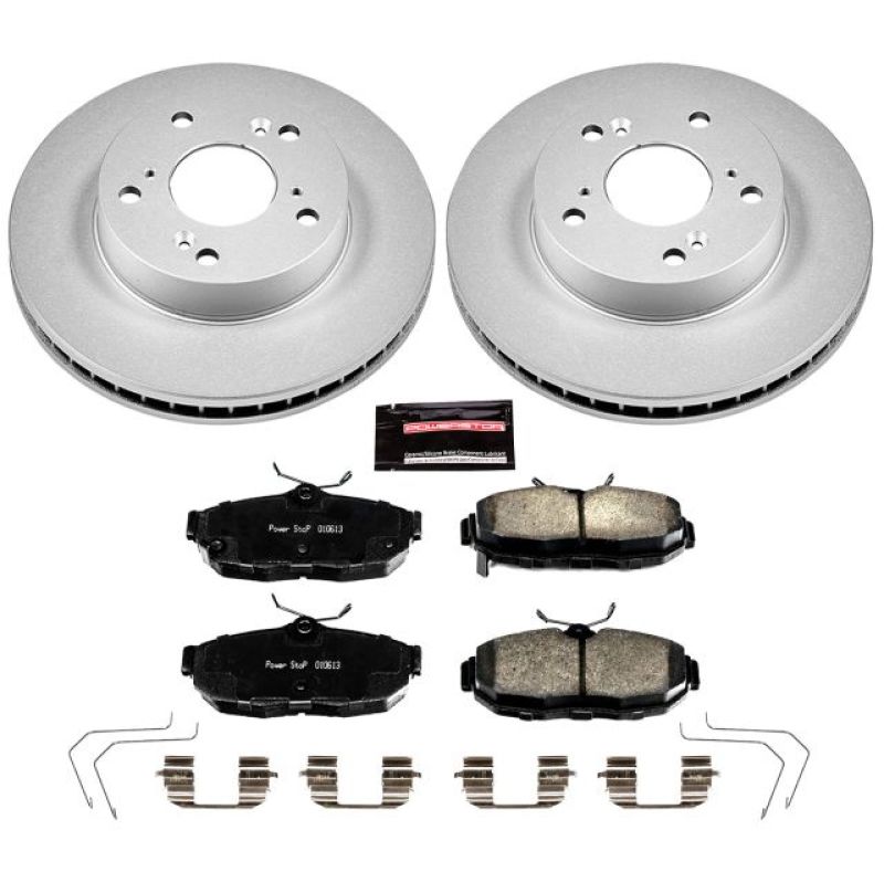 Power Stop Front Z17 Evolution Geomet Coated Brake Kit Honda Civic 2012 - 2015 | CRK6319 - JDMuscleBrake KitspsbCRK6319