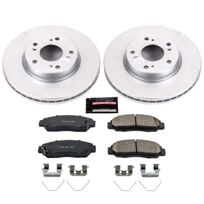 Power Stop Front Z17 Evolution Geomet Coated Brake Kit Honda Civic 2012 - 2015 | CRK6766 - JDMuscleBrake KitspsbCRK6766