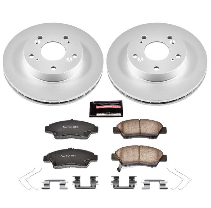 Power Stop Front Z17 Evolution Geomet Coated Brake Kit Honda CR - Z 2011 - 2015 | CRK5400 - JDMuscleBrake KitspsbCRK5400