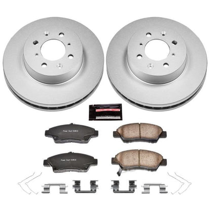 Power Stop Front Z17 Evolution Geomet Coated Brake Kit Honda Fit 2009 - 2014 | CRK5382 - JDMuscleBrake KitspsbCRK5382