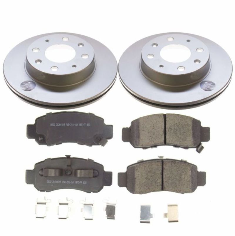Power Stop Front Z17 Evolution Geomet Coated Brake Kit Honda Insight 2000 - 2006 | CRK5224 - JDMuscleBrake KitspsbCRK5224