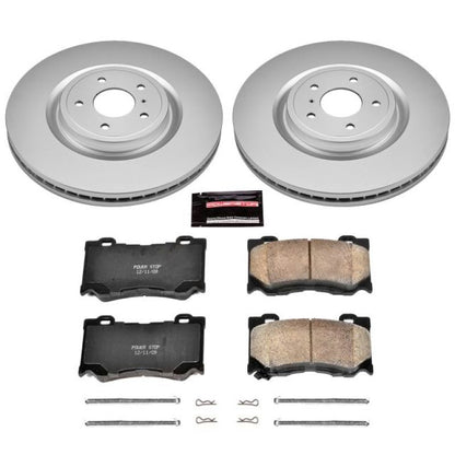 Power Stop Front Z17 Evolution Geomet Coated Brake Kit Infiniti FX50 2009 - 2013 / G37 2008 - 2013 / M37 2011 - 2013 / M56 2011 - 2013 / Q50 2014 - 21 / Q60 2014 - 21 / Q70 2014 - 2019 / Nissan 350Z 2009 / 370Z 2009 - 2020 | CRK2915 - JDMuscleBrake KitspsbCRK2915