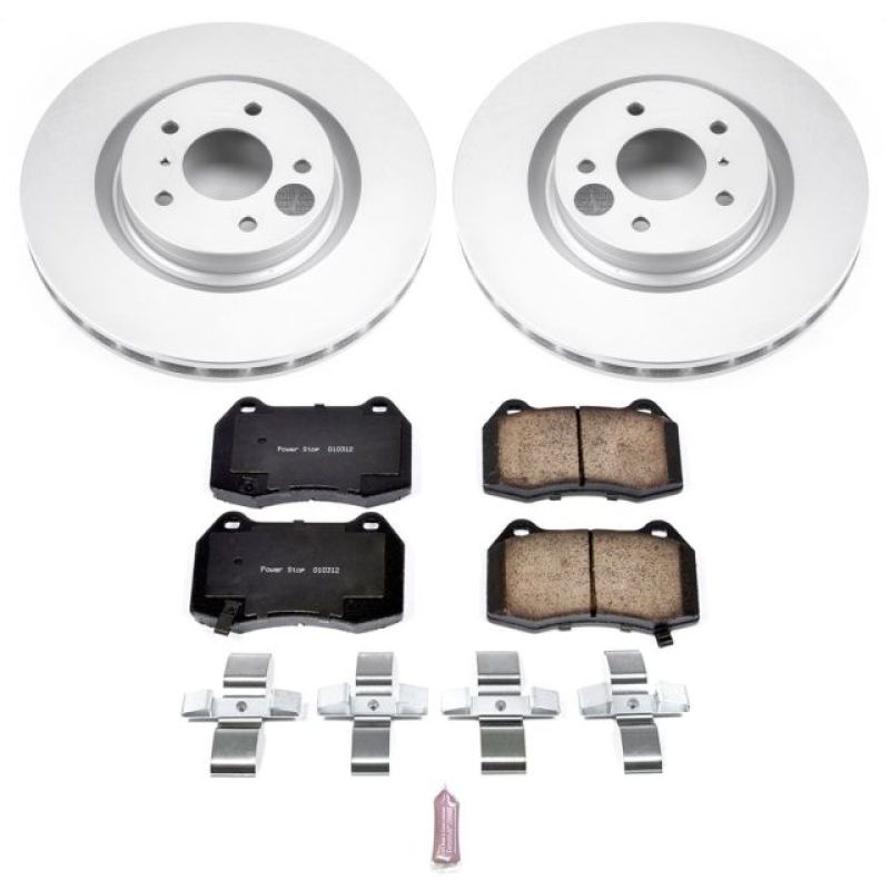 Power Stop Front Z17 Evolution Geomet Coated Brake Kit Infiniti G35 2003 - 2004 / Nissan 350Z 2003 - 2008 | CRK104 - JDMuscleBrake KitspsbCRK104