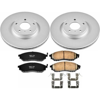 Power Stop Front Z17 Evolution Geomet Coated Brake Kit Infiniti M35 2006 - 2012 / M45 2006 - 2010 / G35 2005 - 2008 / EX35 2008 - 2012 / G25 2011 - 2012 / G37 2011 - 2013 / Nissan 350Z 2009+ / 370Z 2009 - 2019 / Murano 2011 - 2014 | CRK112 - JDMuscleBrake KitspsbCRK112